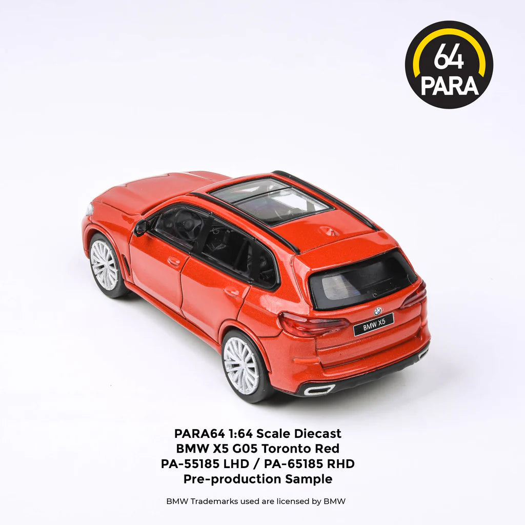 Para64 BMW X5 G05 Ametrine Rojo 1/64 Volante Derecha
