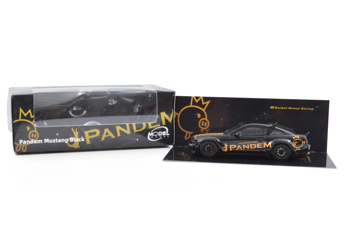 Model Model 1/64 Pandem Mustang Black