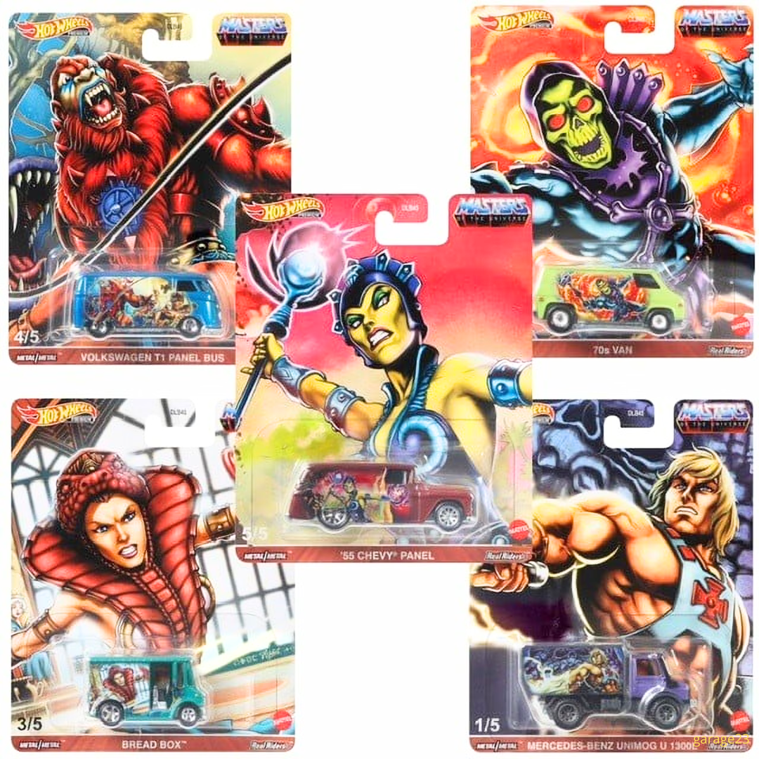 Hot Wheels Premium Pop Culture Master Of The Universe Serie Completa hwmvDLB45-946J
