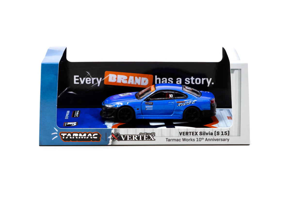 Tarmac Works 1.64 VERTEX Silvia S15 10º Aniversario de Tarmac Works - Tarmac Works GLOBAL64