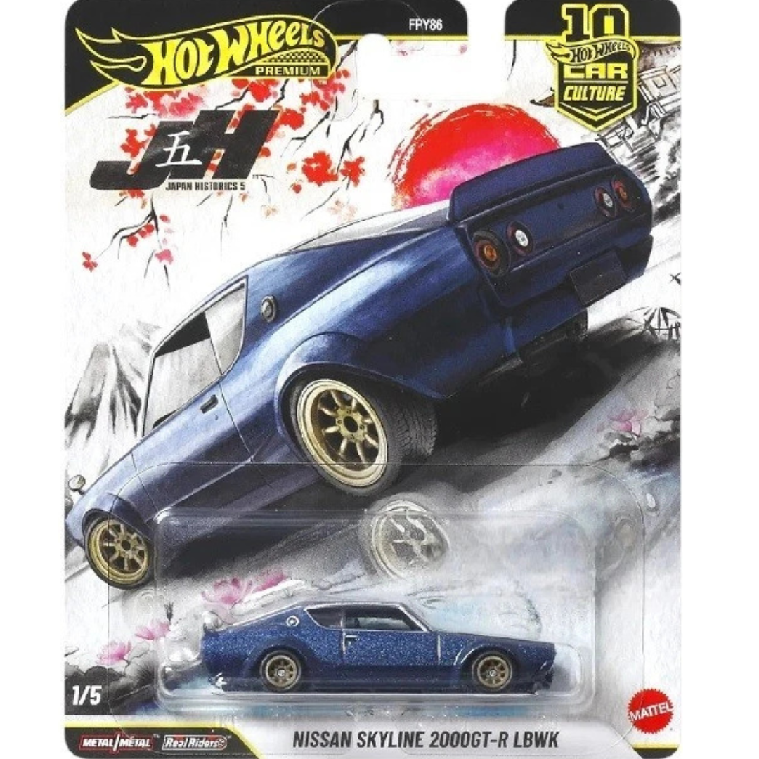 Hot Wheels Premium Nissan Skyline 2000 GTR Car Culture Japan Historics 5 JKF11