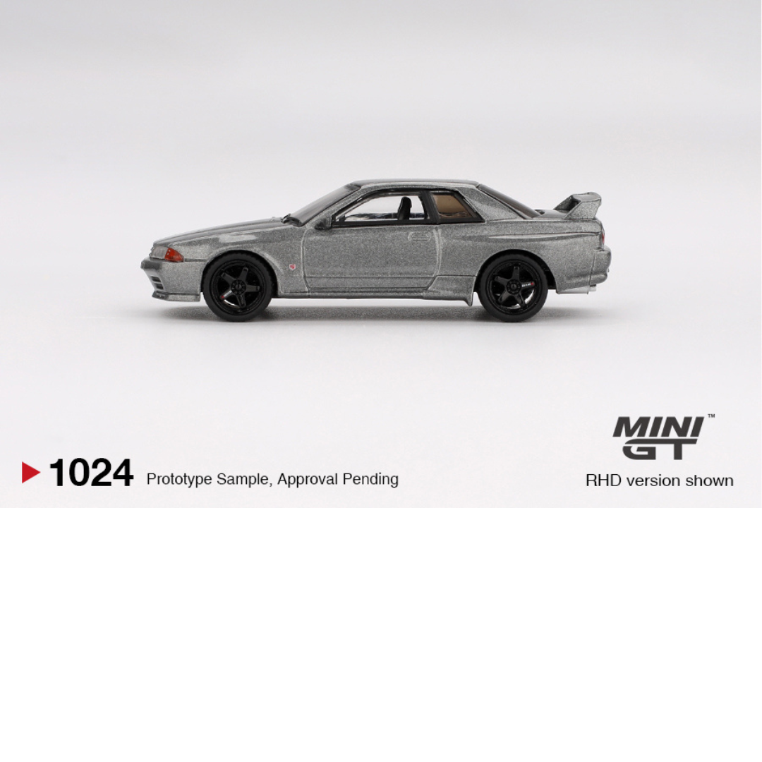 MINI GT NISSAN SKYLINE GTR (VERSIÓN NISMO BN R32 CRS) GRIS METALIZADO OSCURO 1992 # 1024