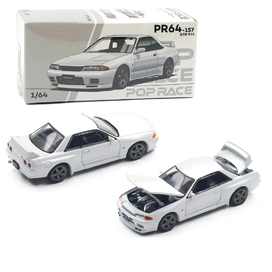 Pop Race Limited Nissan Skyline GTR R32 - Crystal White # 157