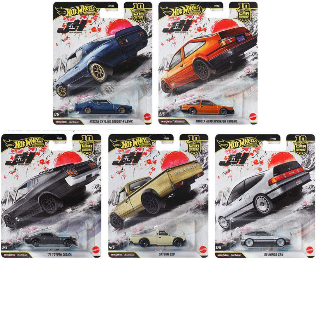 Hot Wheels Premium Japan historics Serie Completa FPY86-P