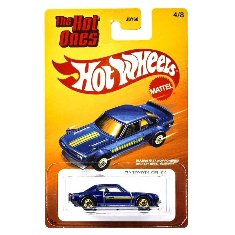 Hot Wheels 70 Toyota Celica The Hot Ones Pintura Spectraflame SERIE EXCLUSIVA TARJET EEUU Serie Completa Básicos 8 Unidades Diecast Cars Chasis de Metal Basico
