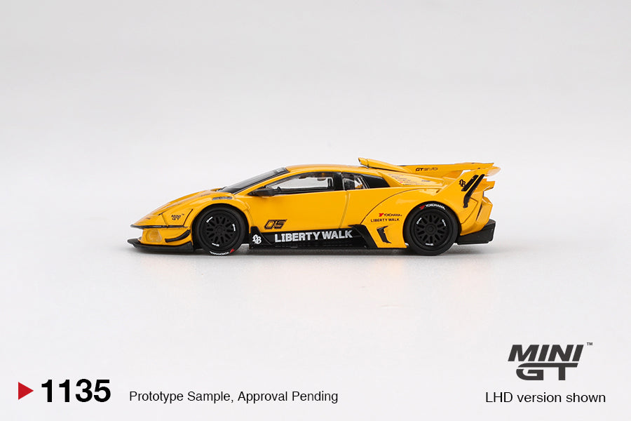 MINI GT Lamborghini LBWK Silhouette MURCIELAGO GT Evo Yellow # 1135