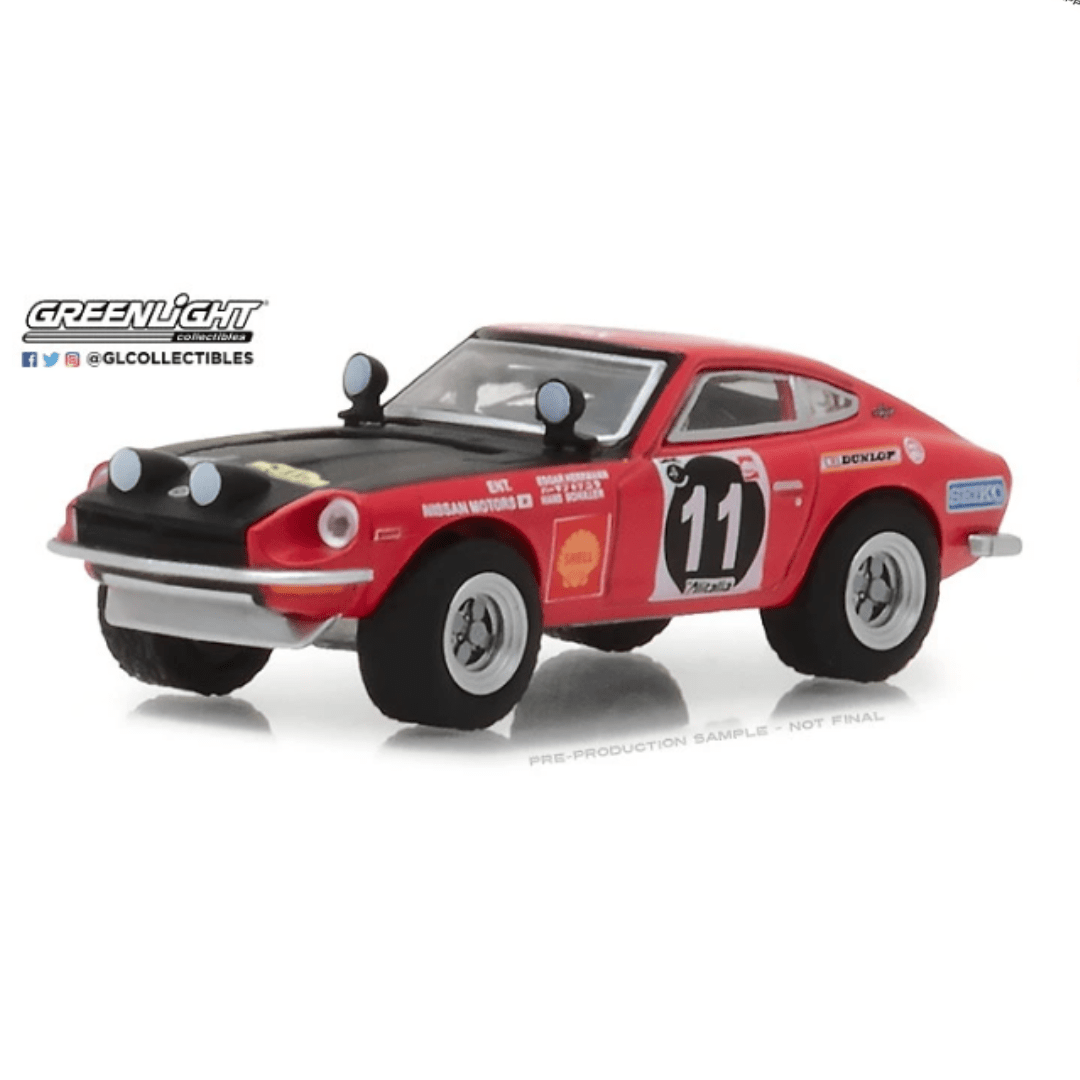 Datsun Safari Z - Rally de Safari de Africa - "Edgar Hermann y Hans Schuller" (1971) Greenlight 1/64 - Garage23