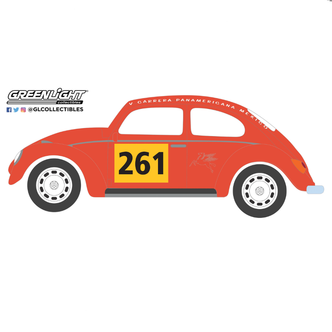 %%% Volkswagen Beetle nº 261 (1954) Greenlight 1/64