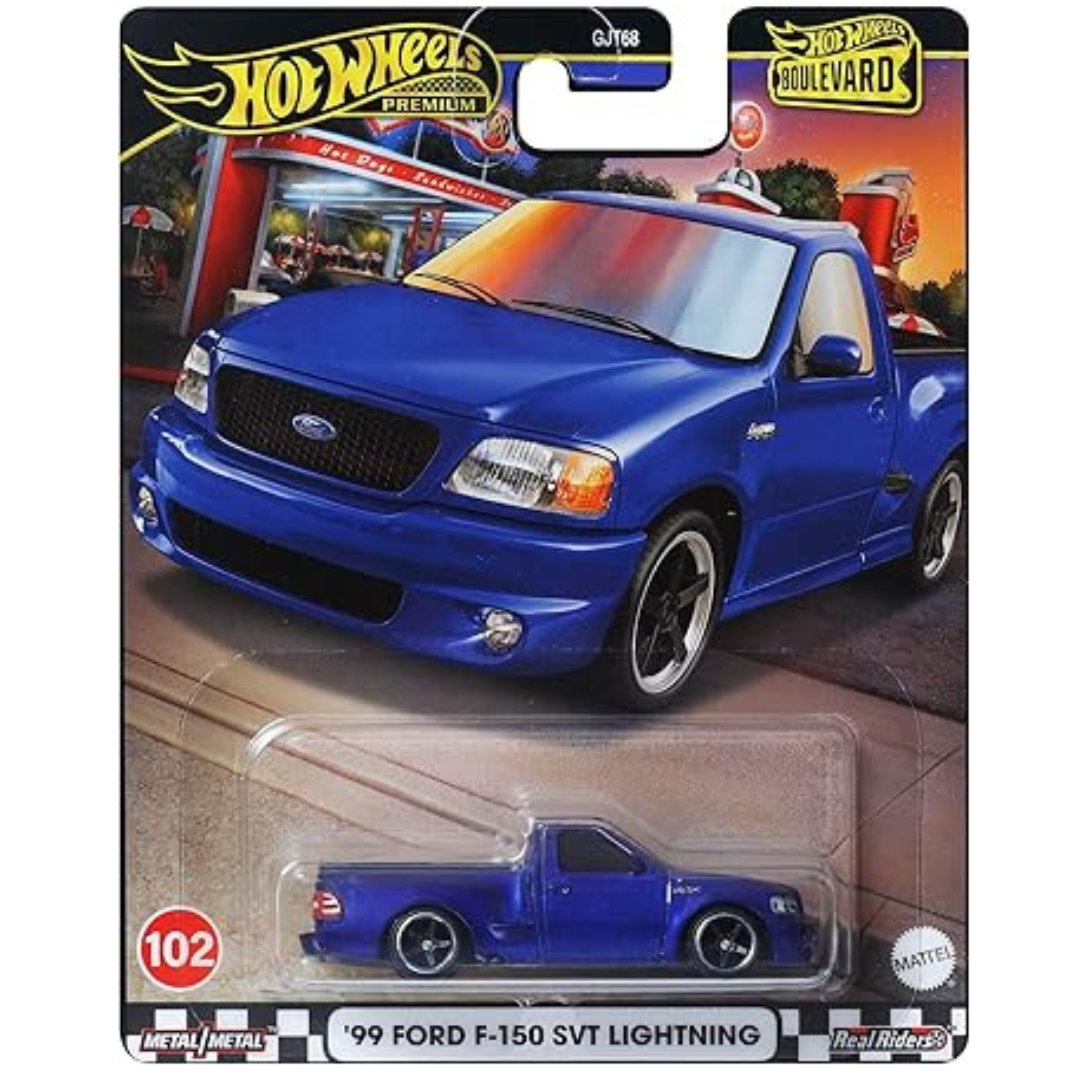 %%% Hot Wheels Premium '99 Ford F-150 SVT Lightning Boulevard #102