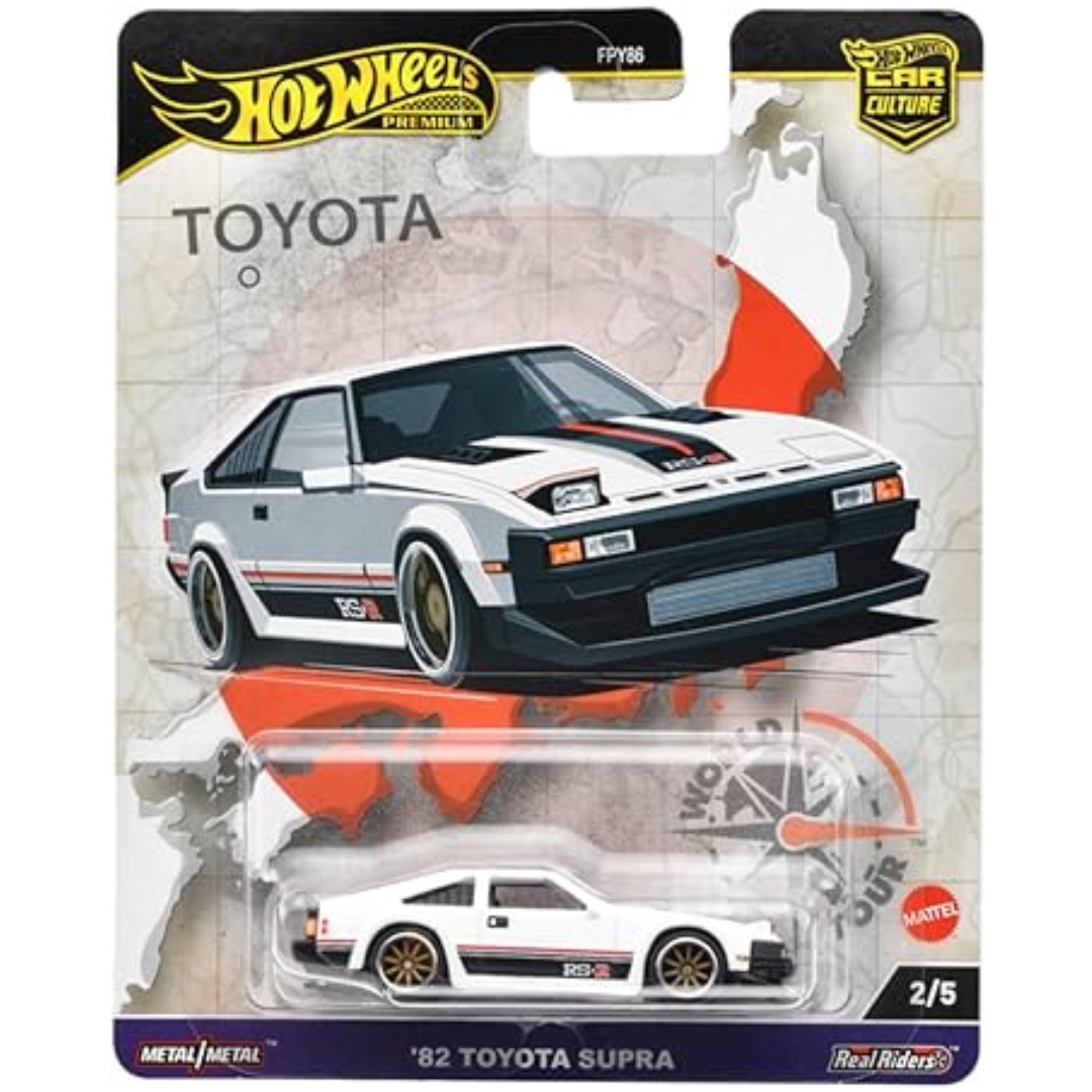 Hot Wheels Premium Toyota Supra World Tour Car Culture HRV97