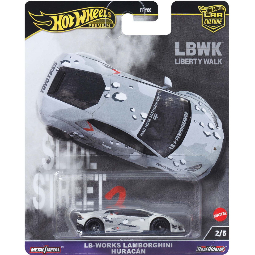 Hot Wheels Premium Lamborghini Huracan LB Works Slide Street LBWK HKC84