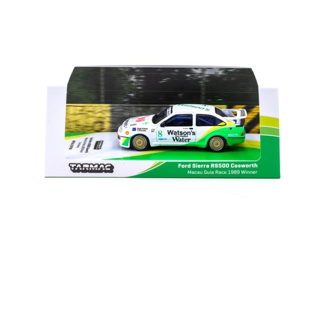 %%% Tarmac Works 1/64 Ford Sierra RS500 Cosworth Macau Guia Race 1989 #8 Ganador - HOBBY64