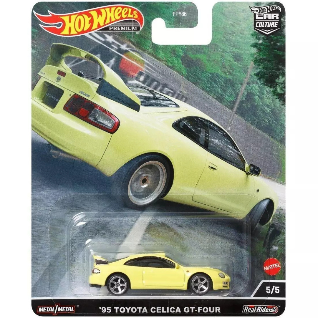 Hot Wheels Premium Toyota Celica GT-Four amarillo HCJ82