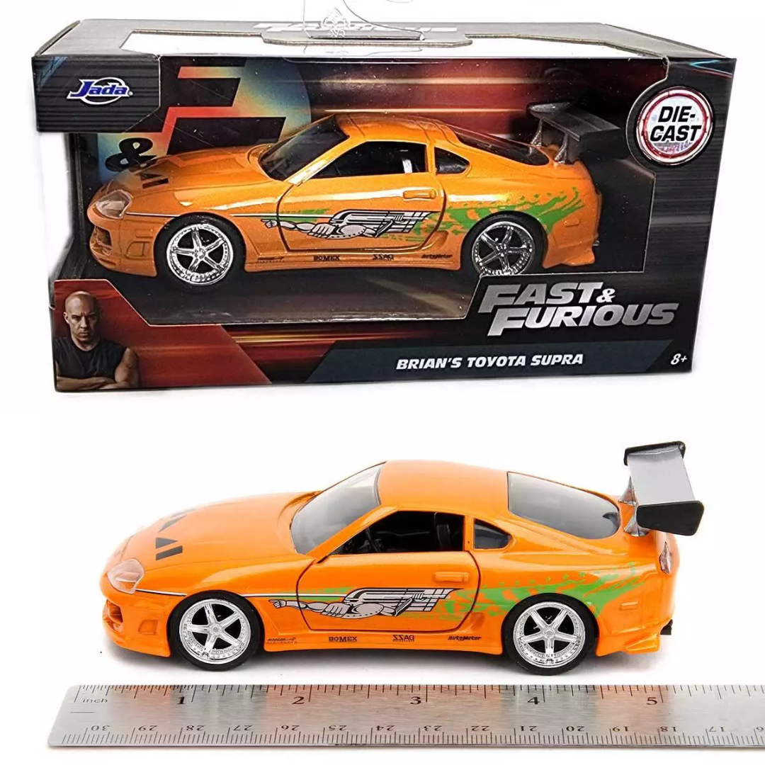 Jada 1/32 1995 Toyota Supra Naranja Fast and Furious