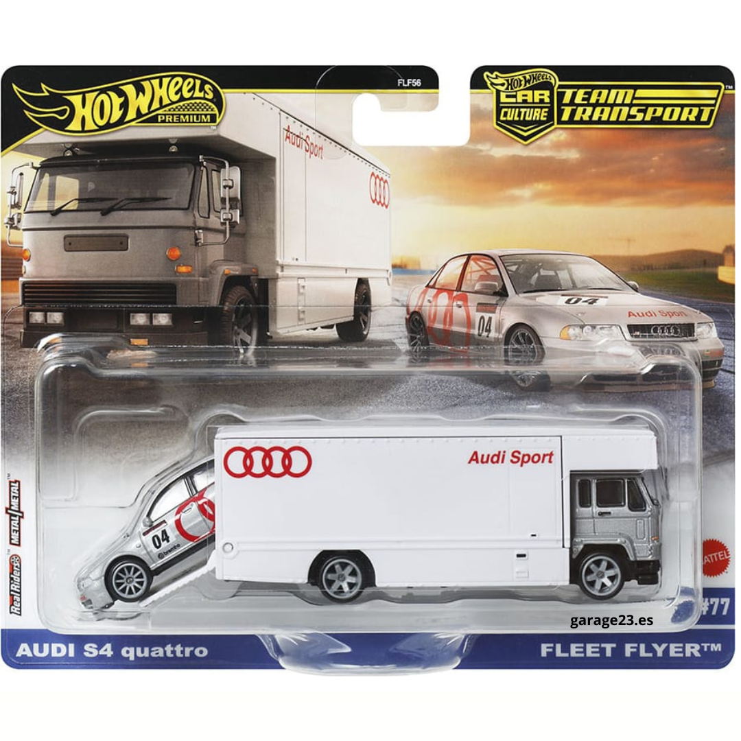 HOT WHEELS TEAM TRANSPORT AUDI S4 #77