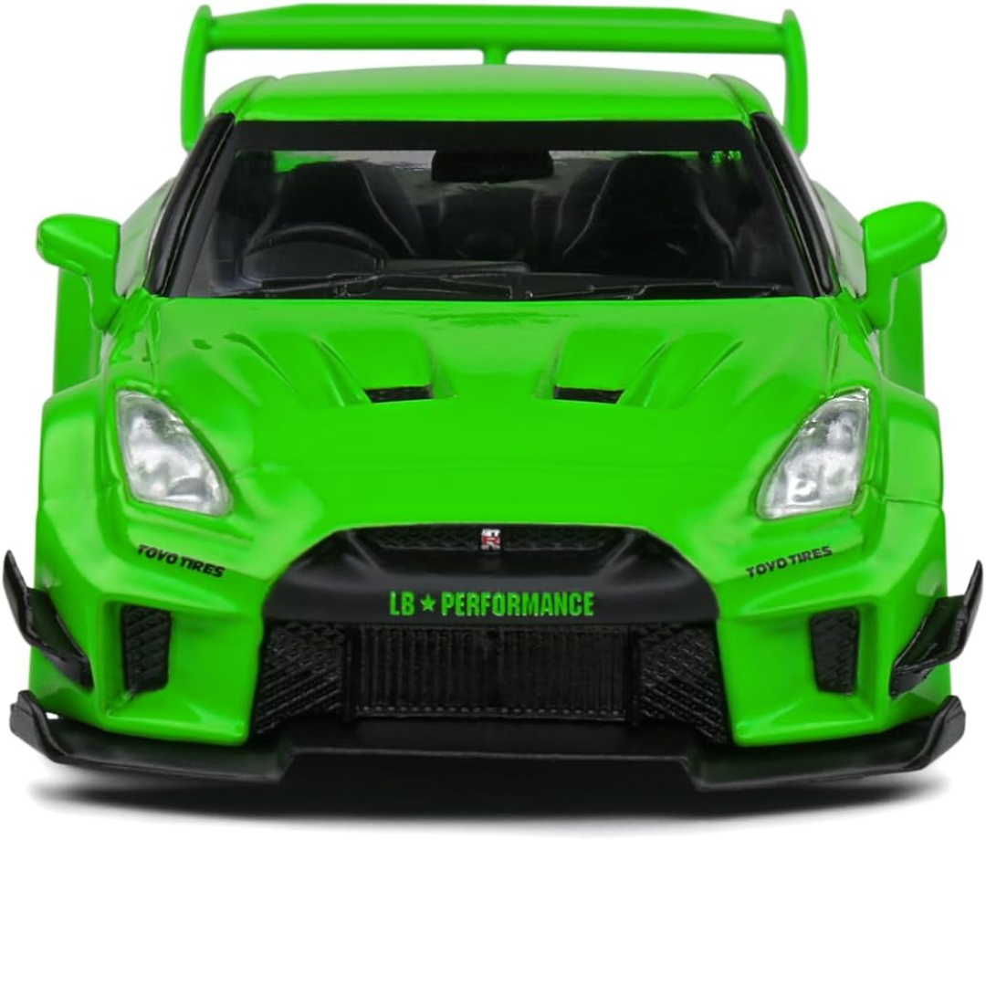 Solido 1/43 Nissan GT-R R35 Liberty Walk Work Silhouette Verde