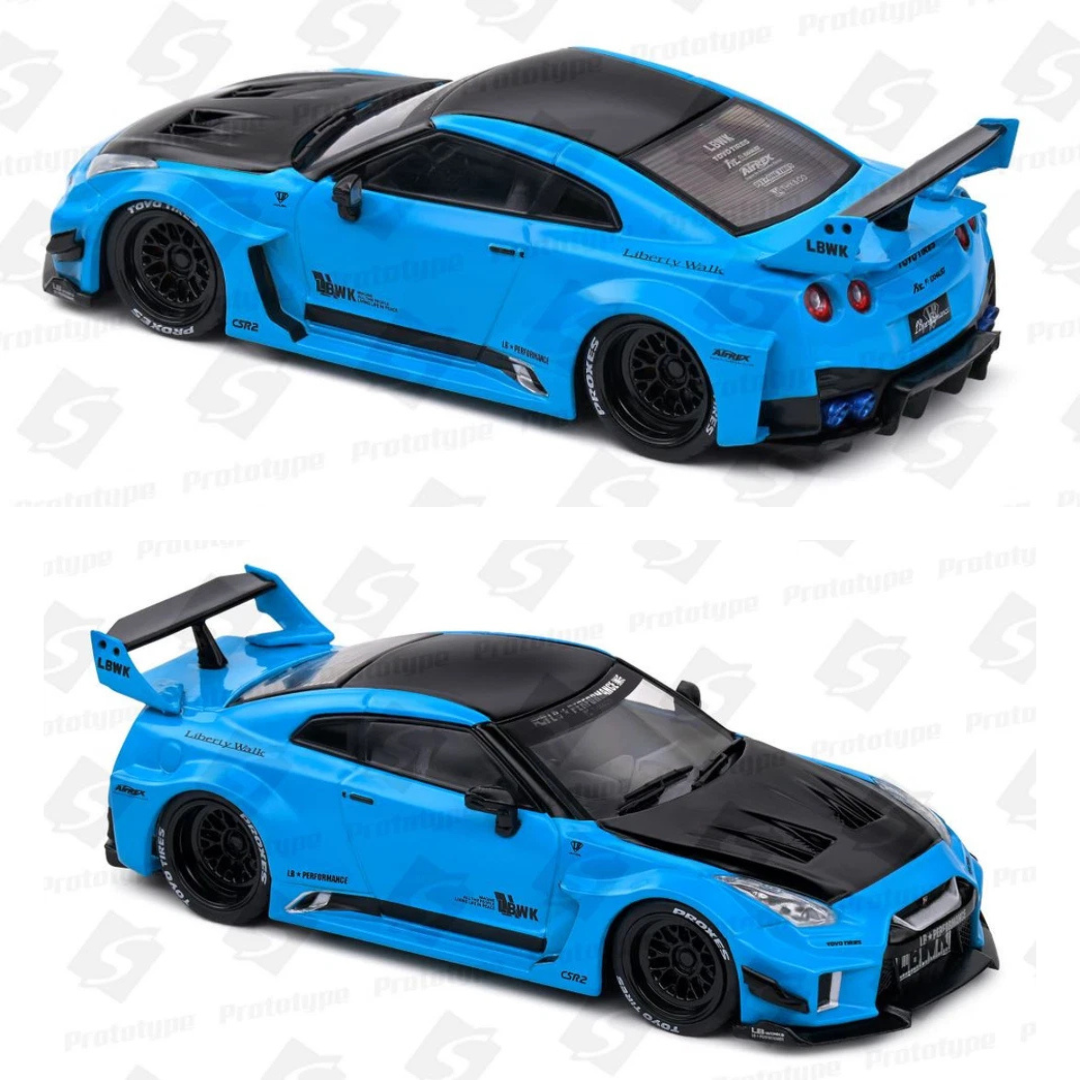 Solido 1/43 2019 Nissan GTR35 Liberty Walk Silhouette Azul