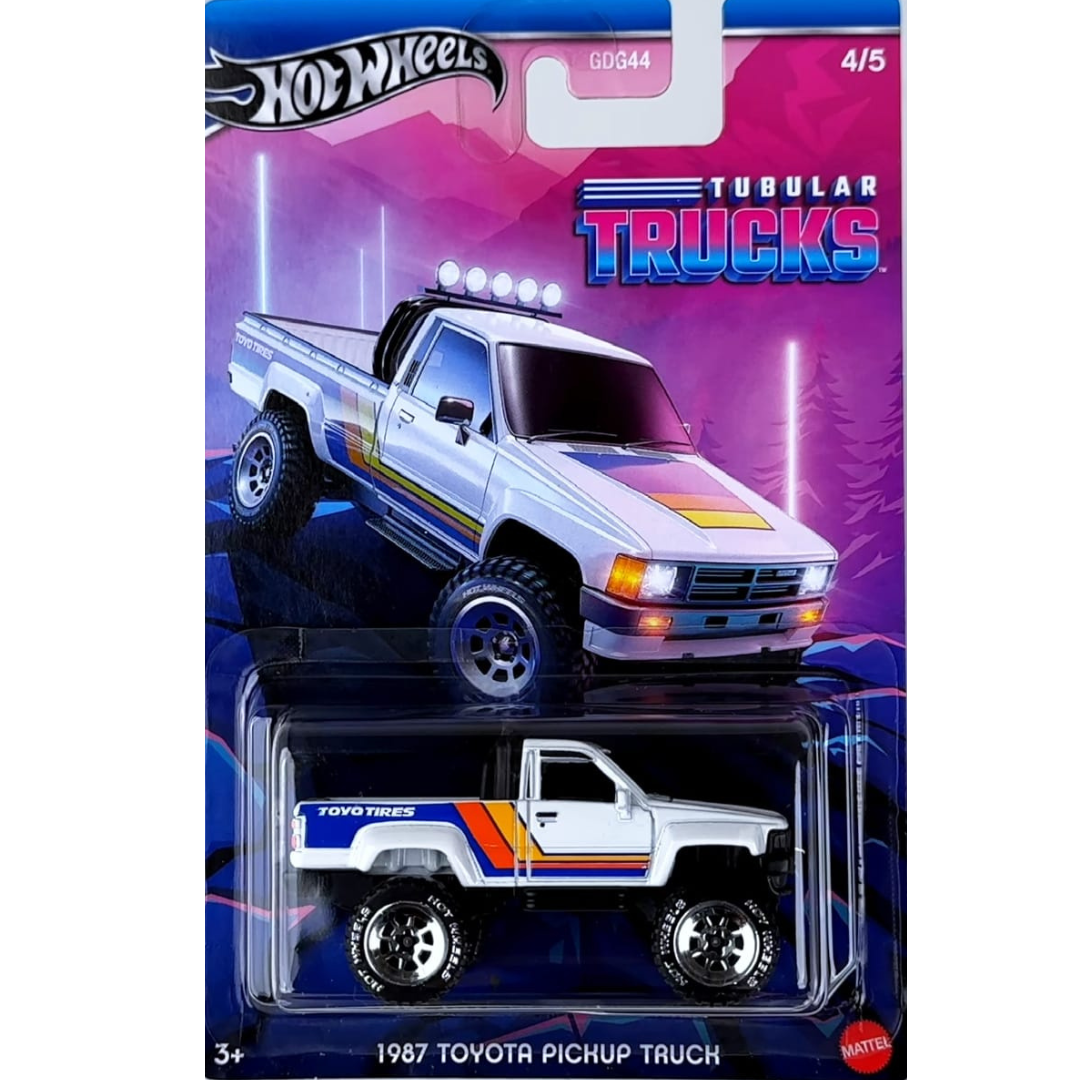 Hot Wheels Silver Series Tubular Trucks J1987 Toyota Pickup Truck Basico