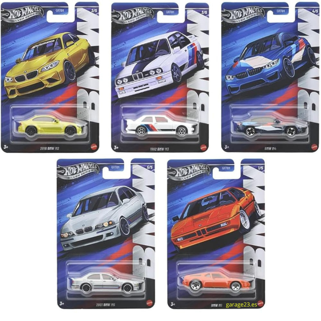 Hot Wheels Silver Series Serie Completa BMW basicos GRT01-N