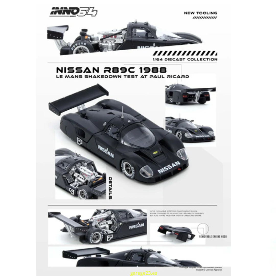 Inno64 DESMONTABLE - Prueba De Shakedown Del Nissan R89C Le Mans De Paul Ricard en 1988