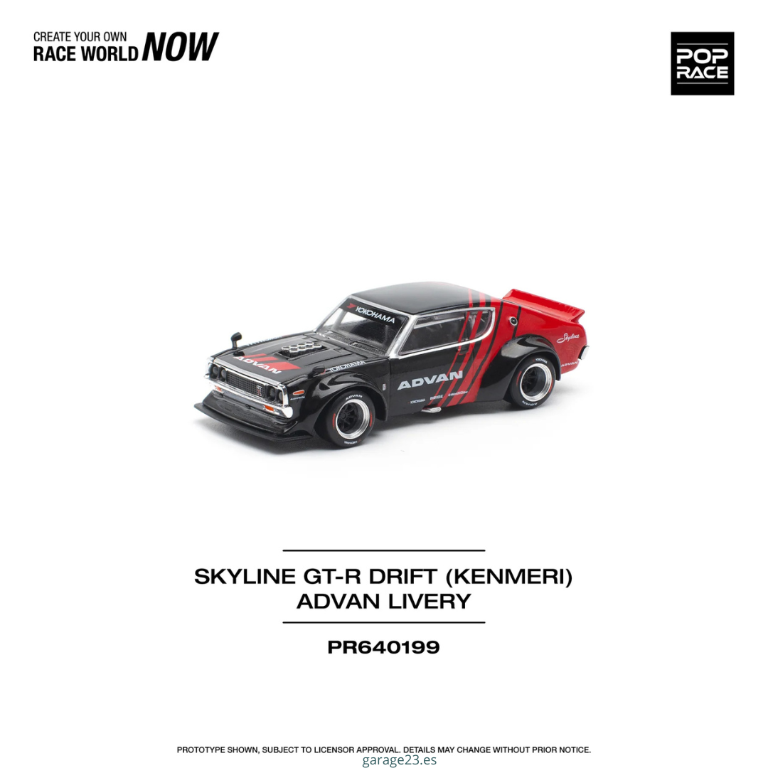 Pop Race Skyline GTR Drift (Kenmeri) Advan Livery