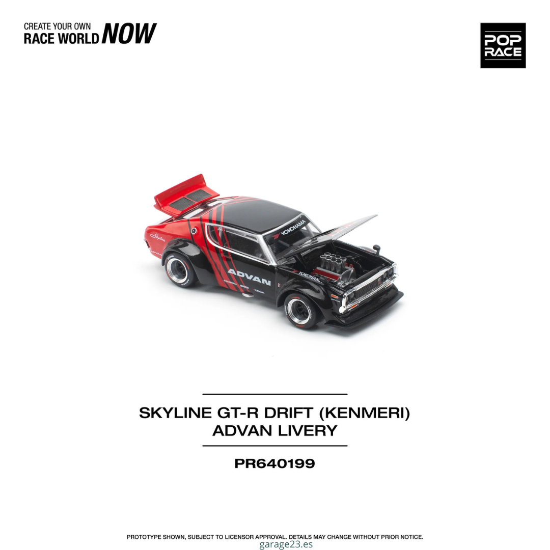 Pop Race Skyline GTR Drift (Kenmeri) Advan Livery