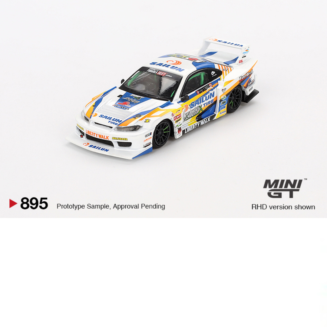 MINI GT NISSAN SILVIA S15 LB-SUPER SILHOUETTE #555 FORMULA DRIFT JAPAN 2023 # 895