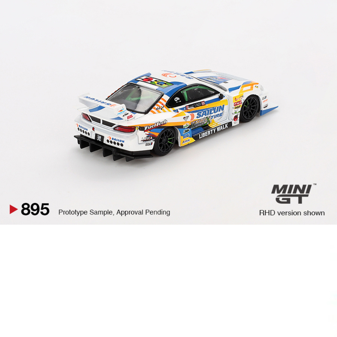 MINI GT NISSAN SILVIA S15 LB-SUPER SILHOUETTE #555 FORMULA DRIFT JAPAN 2023 # 895