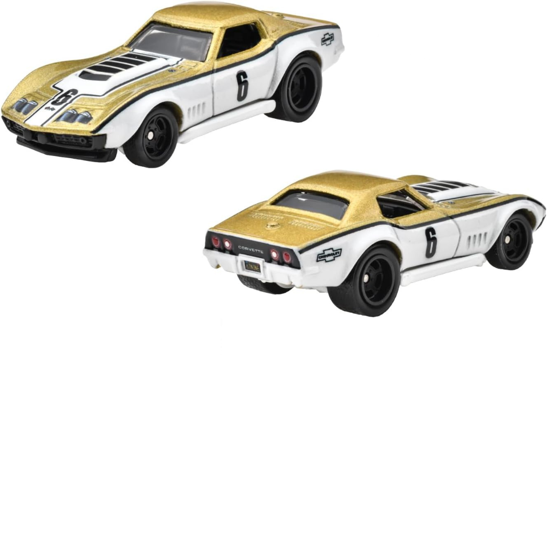%%% Hot Wheels Premium Dúo Premium '69 COPO Corvette / Custom Corvette "Stingray" Coupe 2 Pack