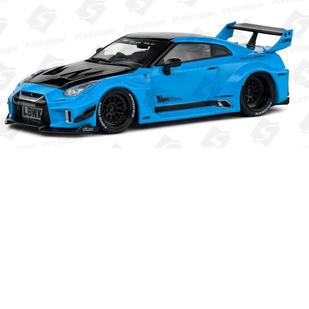 Solido 1/43 2019 Nissan GTR35 Liberty Walk Silhouette Azul