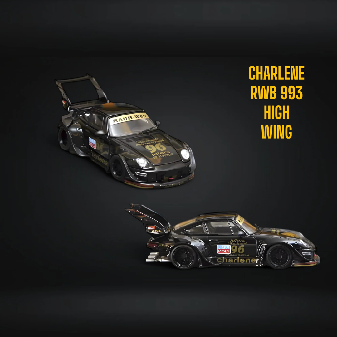 Street Weapon Porsche RWB 993 High Tail Color Negro 1.64 LIMITADO A 499 PIEZAS