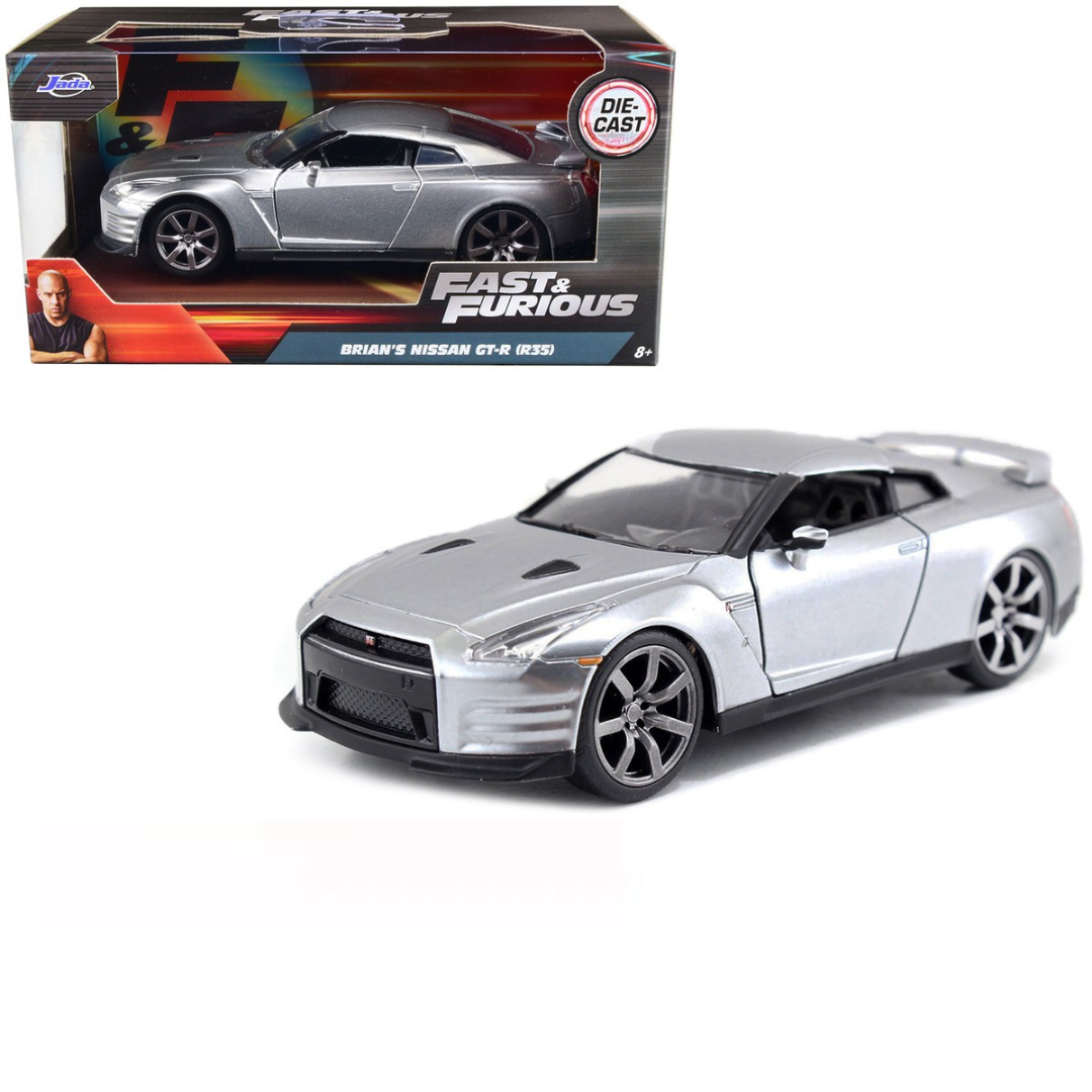 JADA 1/32 2009 Brian's Nissan Skyline GT-R R35 Fast and Furious Gris