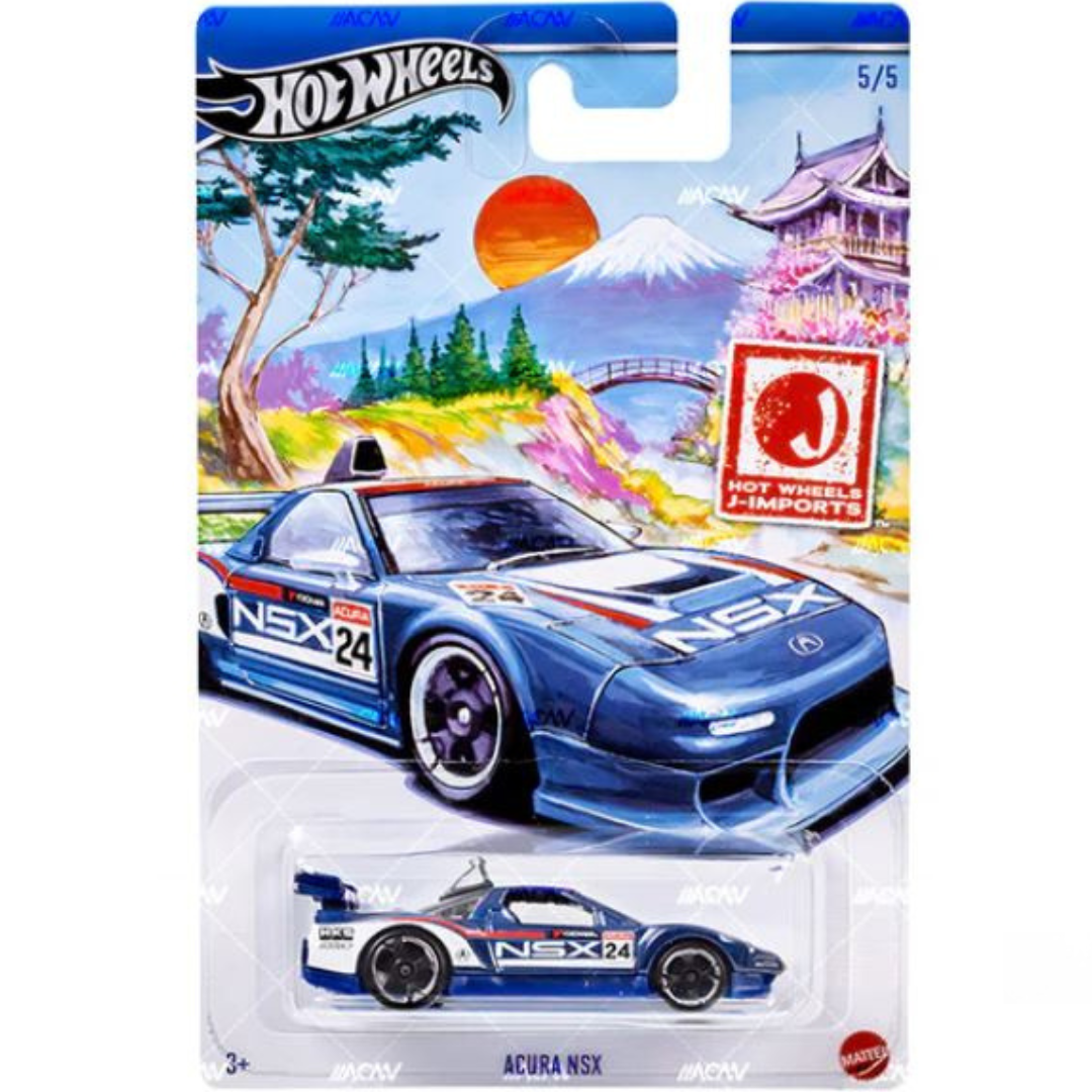 Hot Wheels Acura NSX Silver Series Hot Japanese Imports Básico JDM HRT04