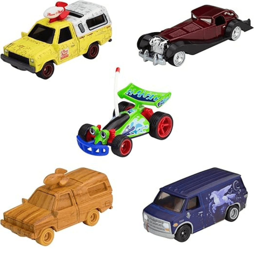 Hot Wheels Premium Set 100 Aniversario Disney pack de 5 Pizza Planet - Garage23