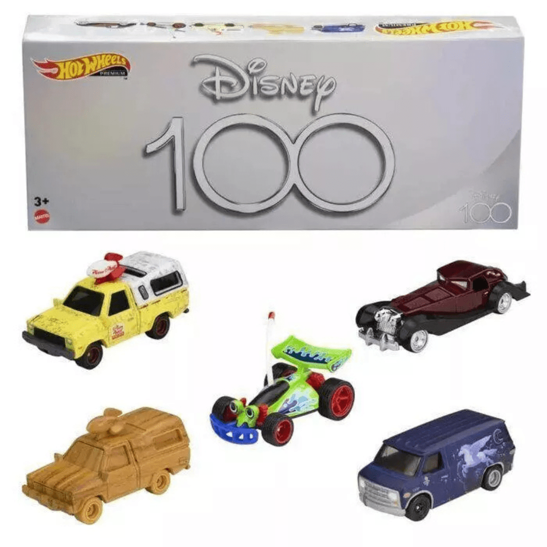 Hot Wheels Premium Set 100 Aniversario Disney pack de 5 Pizza Planet - Garage23