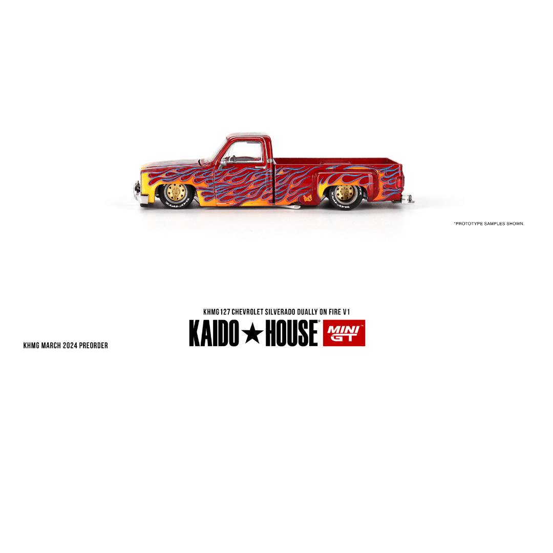 KAIDO HOUSE 127 CHEVY SILVERADO V1 CHEVROLET DUALLY ON FIRE *** PRIMERA VERSION*** - Garage23