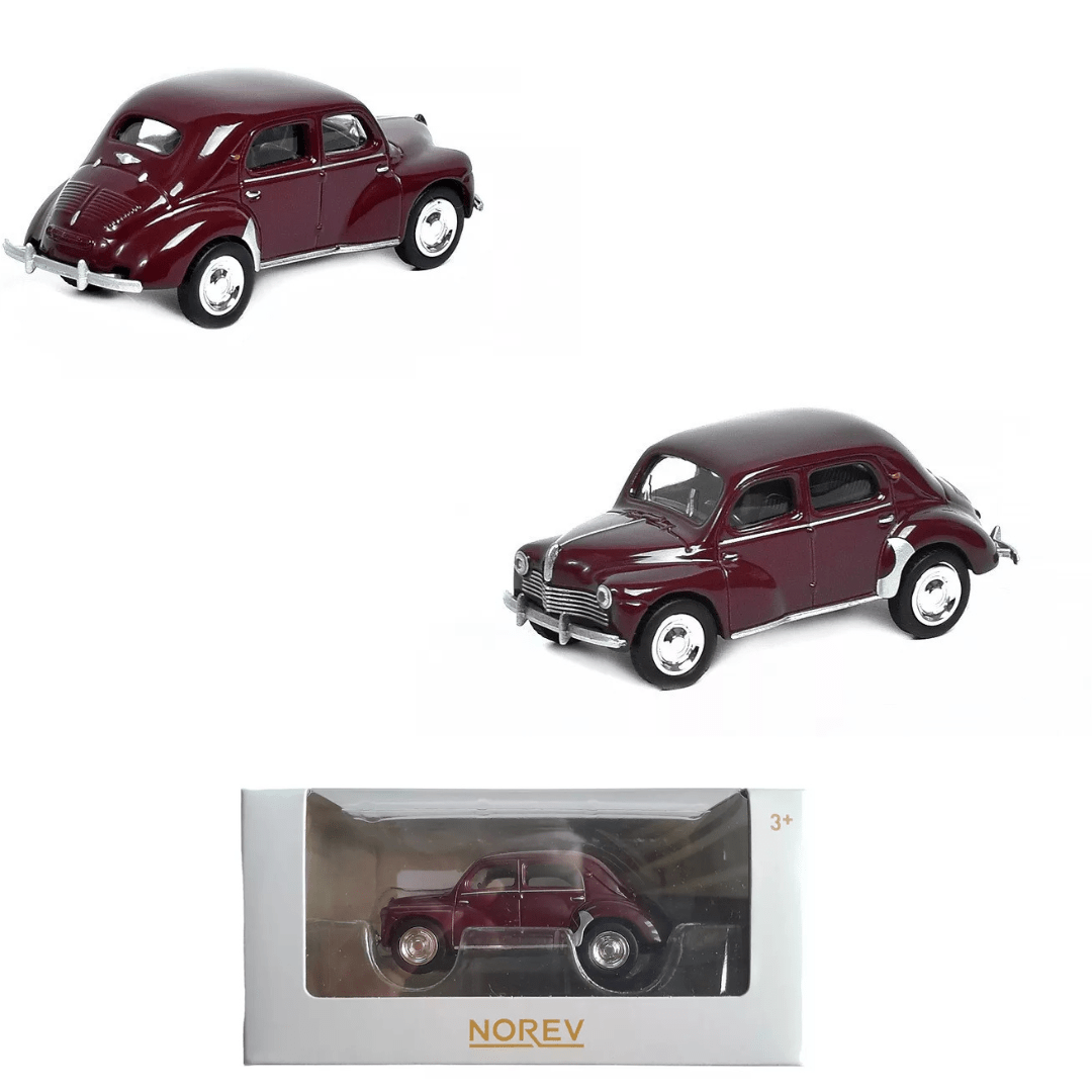 Norev 1/64 1950 Renault 4CV, marrón - Garage23