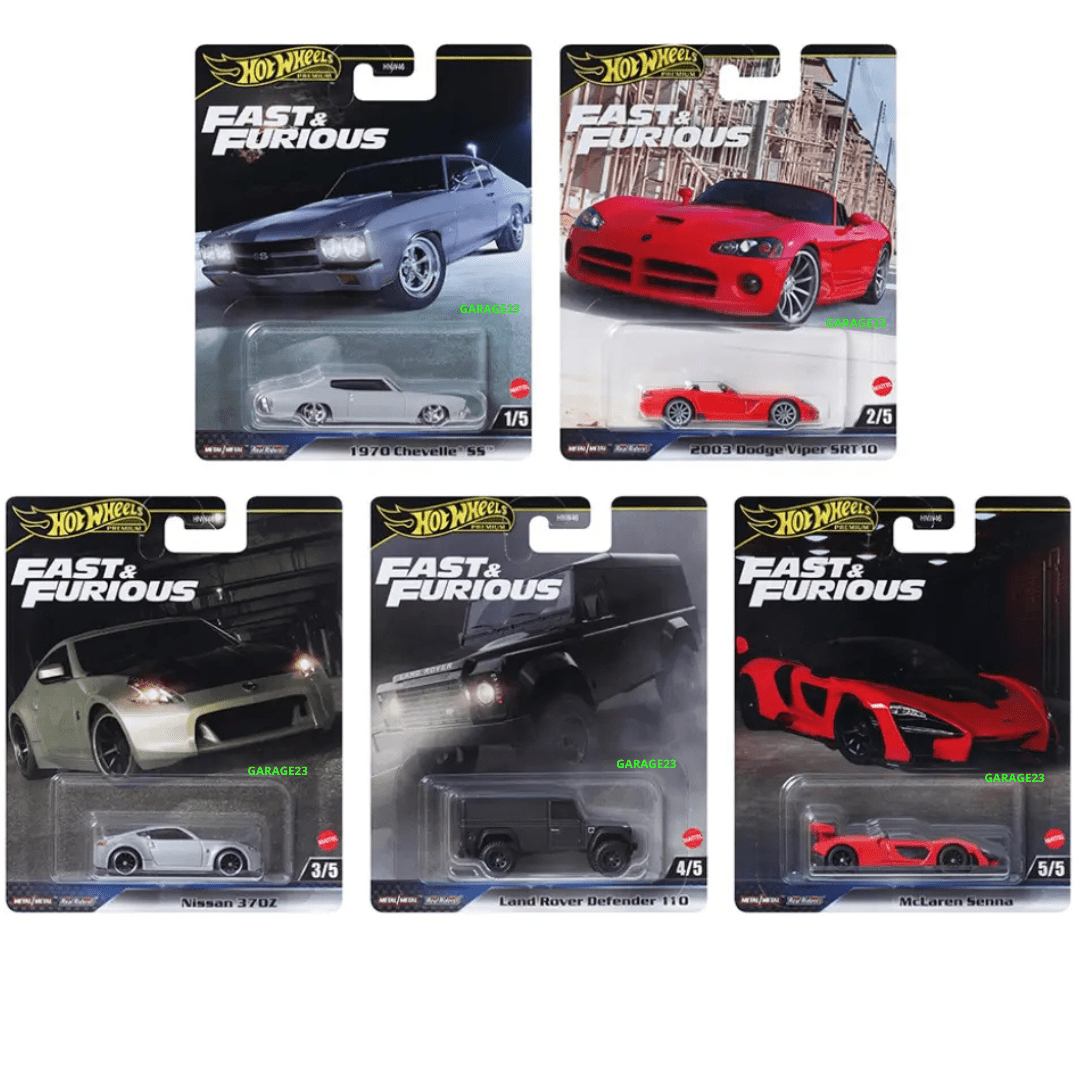 ***PREORDER *** LLEGADA DICIEMBRE/ENERO *** SE ENVIARA EN CUANTO LLEGUE***Hot Wheels Premium 1/64 Fast & the Furious Serie completa - Garage23