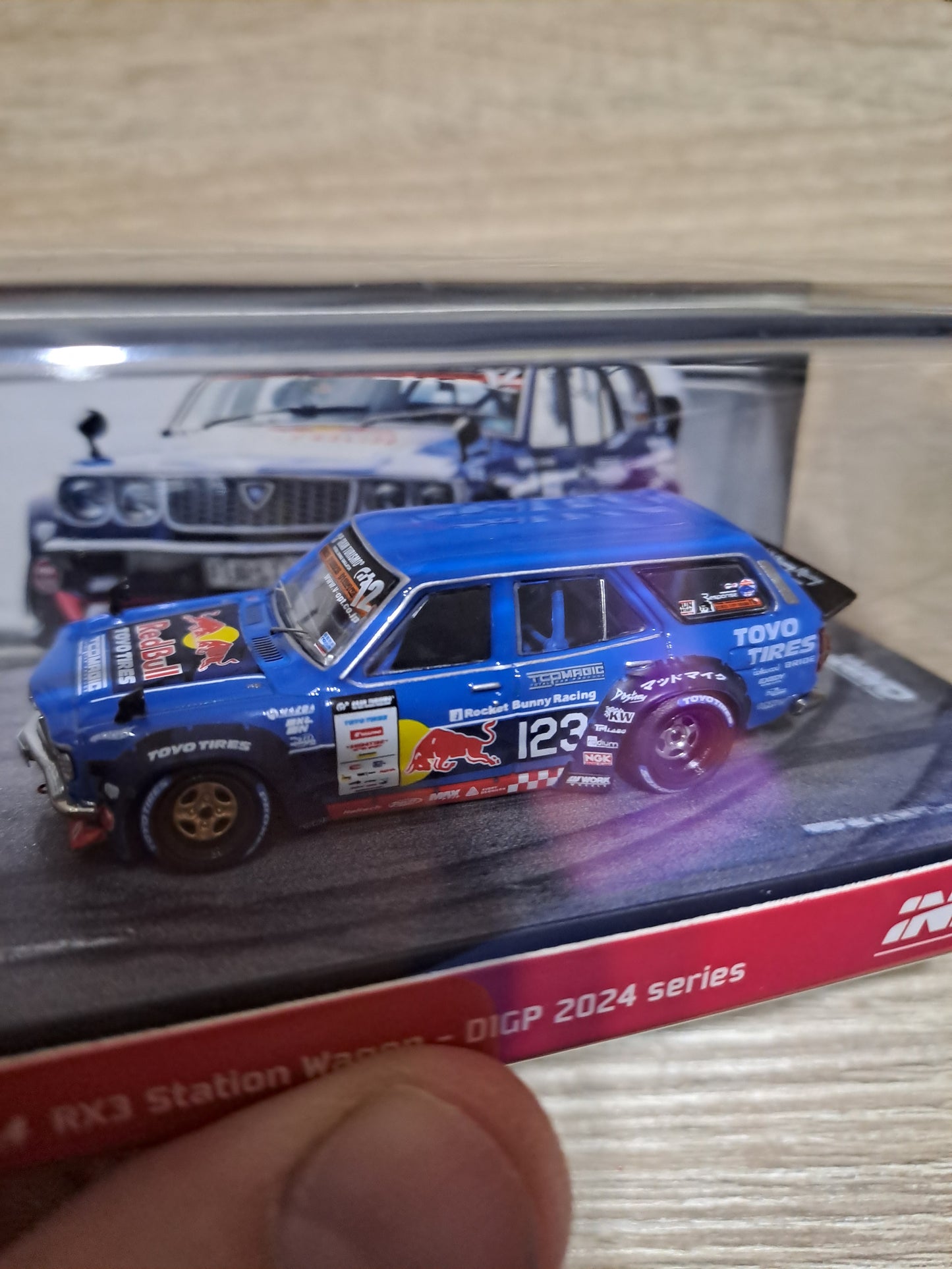 Inno64 1976 Mazda RX3 Mad Mike Station Wagen D1GP