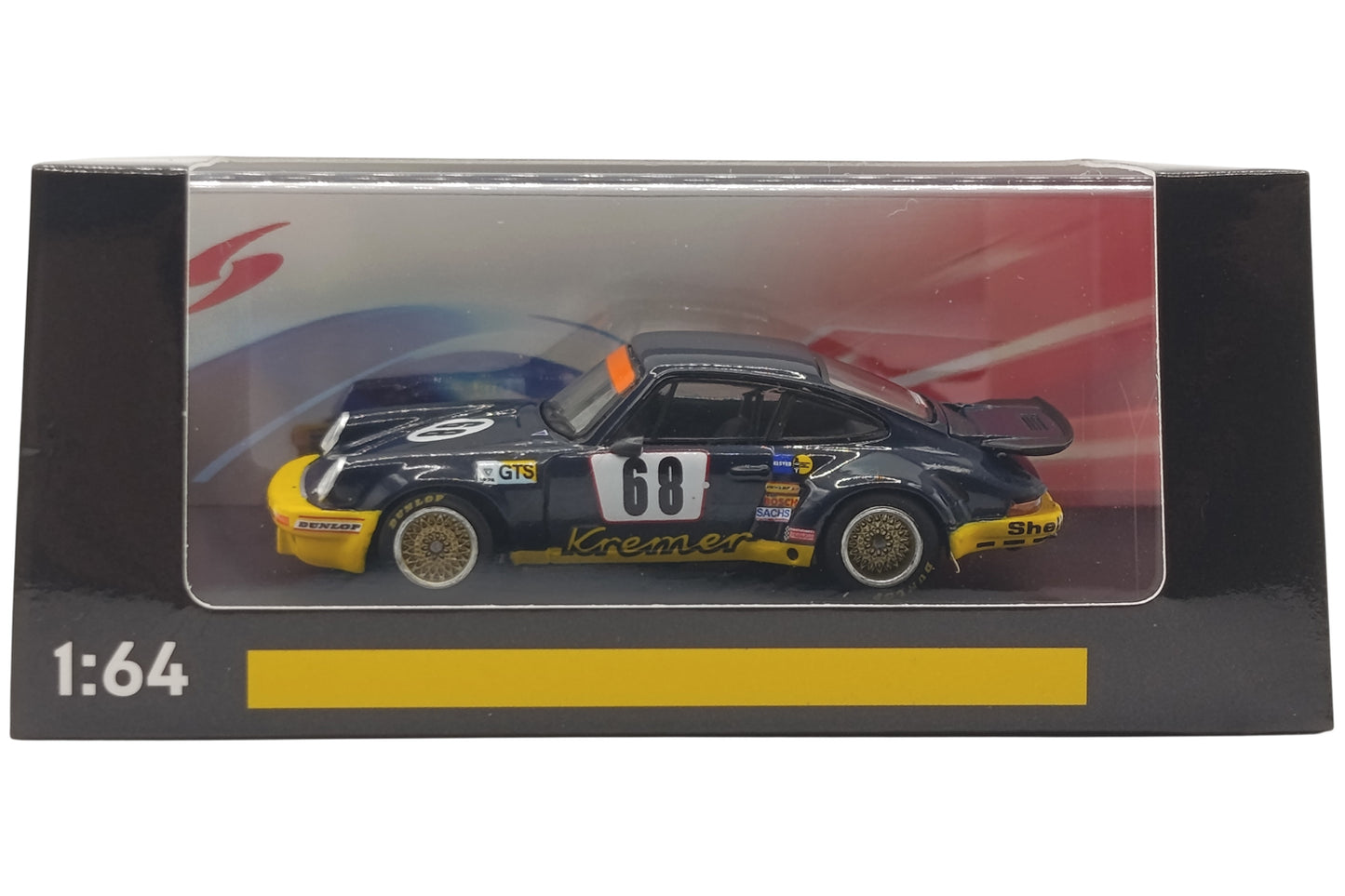 Spark 1.64 Porsche 911 Carrera RSR 3.0 #68 Heyer/Kremer/Keller 24h Le Mans 1974 negro / gelb