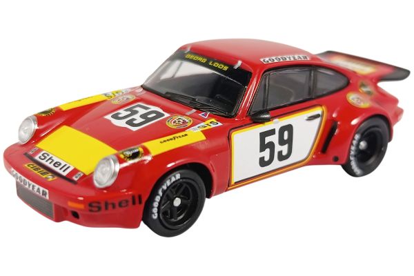Spark 1/64 1975 Porsche 911 Carrera RSR 3.0 #59 T.Schenken /H.Ganley 24H Le Mans Rojo
