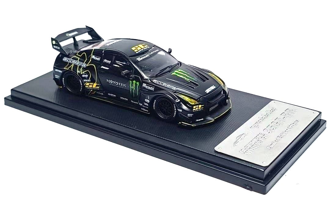My Model Collect Nissan GTR R35 Monster Matte Black 1.64 MMC640005H