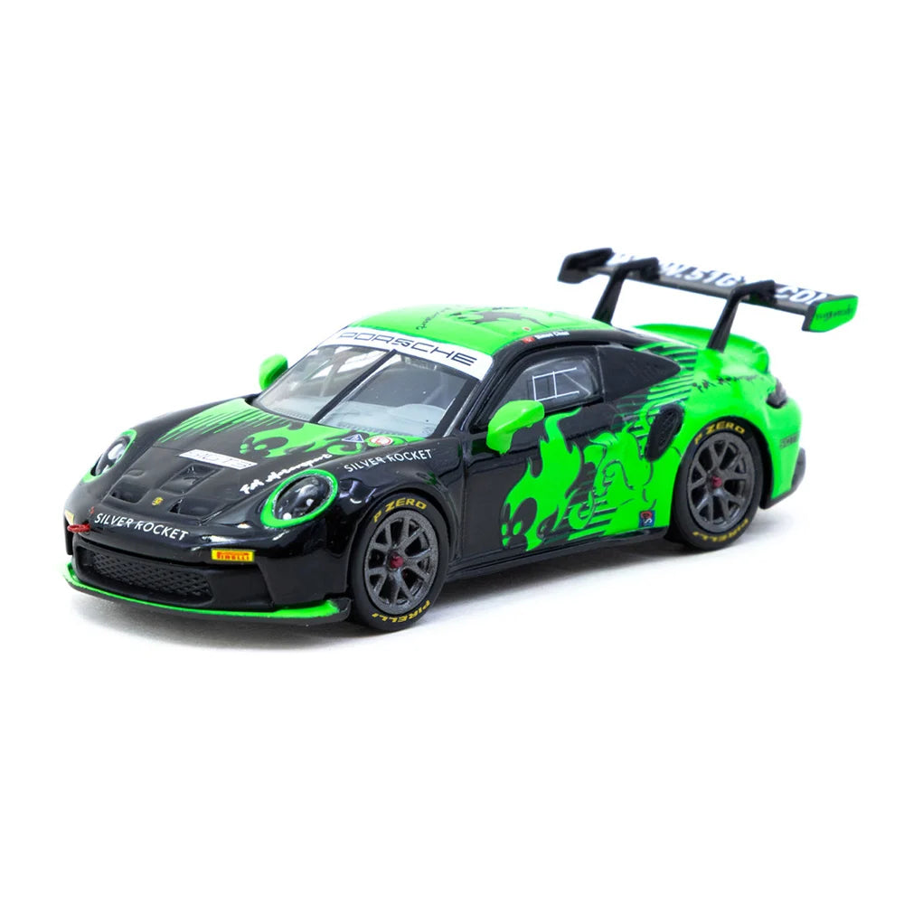TARMAC WORKS HOBBY64 1/64- Porsche 911 GT3 Cup (992) Fire Monkey Motorsport T64-093-FMM