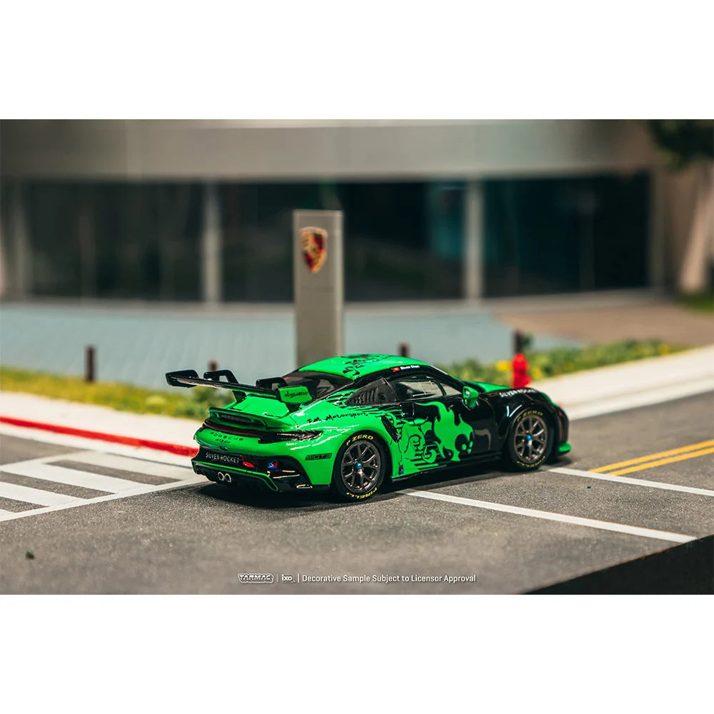 TARMAC WORKS HOBBY64 1/64- Porsche 911 GT3 Cup (992) Fire Monkey Motorsport T64-093-FMM