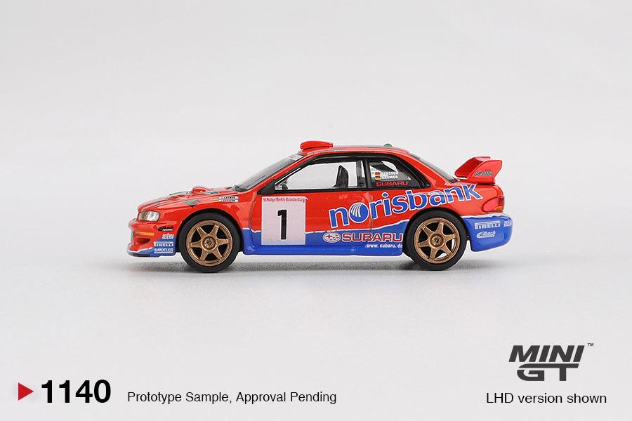 MINI GT SUBARU IMPREZA WRC97 #1 DRM CHAMPION 1999 # 1140