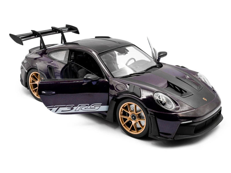 1/18 Solido 2024 Porsche 911 (992) GT3 RS Weissach Paars Morado soli1812103