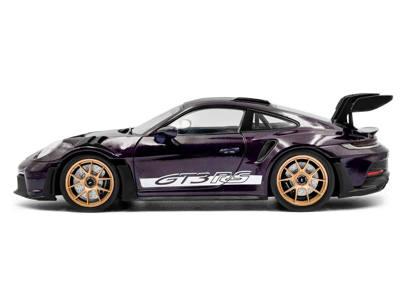 1/18 Solido 2024 Porsche 911 (992) GT3 RS Weissach Paars Morado soli1812103