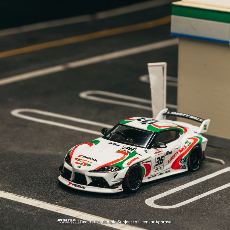 ***PREORDER *** LLEGADA APROXIMADA PRIMER TRIMESTRE 2027 *** TARMAC LB WORKS TOYOTA SUPRA (A90) White – Pure JDM aggression CASTROL