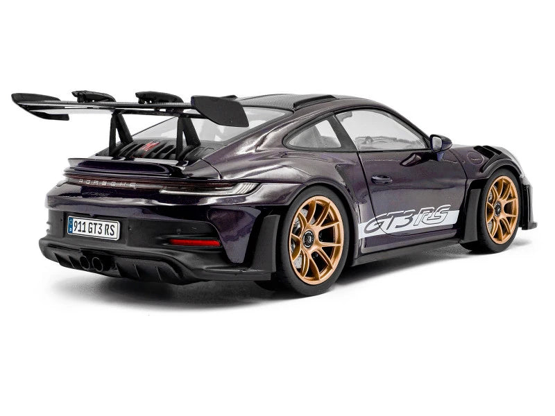 1/18 Solido 2024 Porsche 911 (992) GT3 RS Weissach Paars Morado soli1812103