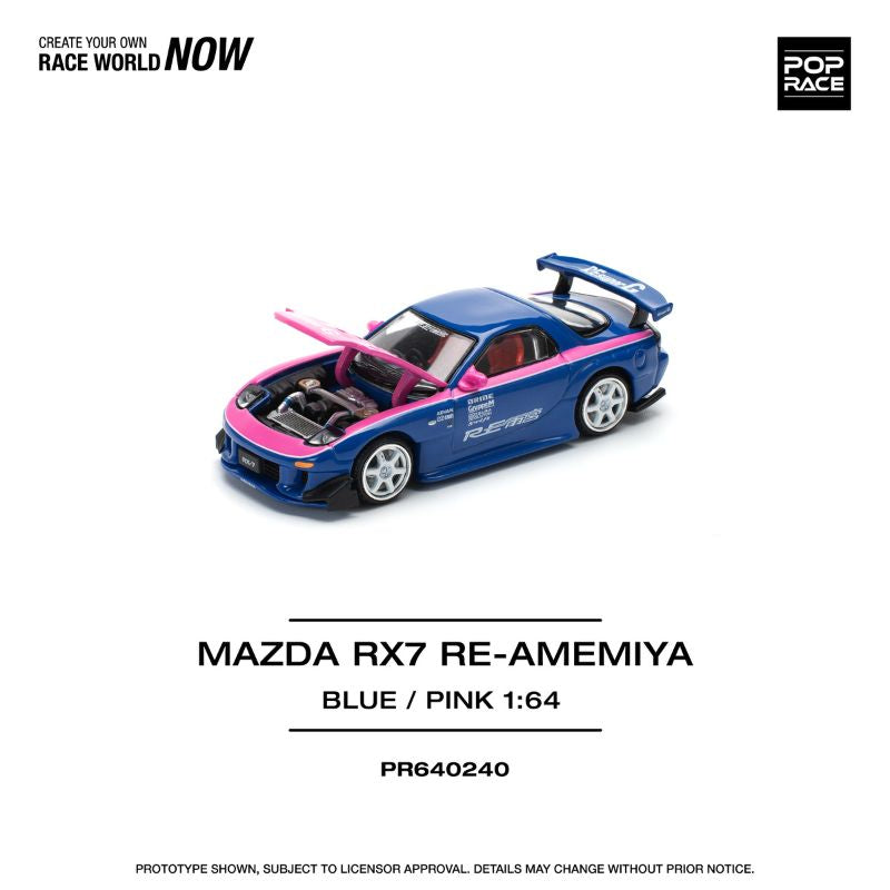 Pop Race Mazda RX7 Re Amemiya Azul / Rosa # 240